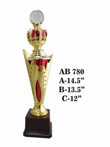 AB 780 Trophy - Metal & Plastic, 14.50" Diameter Round Holder | Competitive Sports Design, Ideal Business Gift