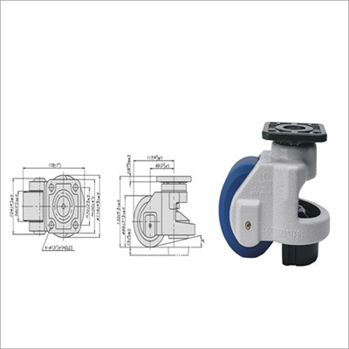 Nylon Leveling Caster Wheel Wheel Size: 1.5 Inch Onwards