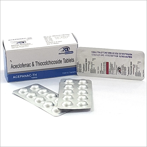 Tablets Aceclofenac 100Mg   Thiocolchicoside 4Mg