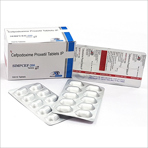 Cefpodoxime Proxetil - 200mg Tablets | Generic Antibiotic for Broad-Spectrum Bacterial Infections, Suitable for Adults and Aged Individuals, Recommended Dosage as Prescribed, Optimal Absorption with Food