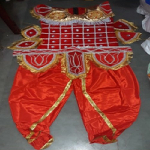 Polyester Meghnath Red Costume