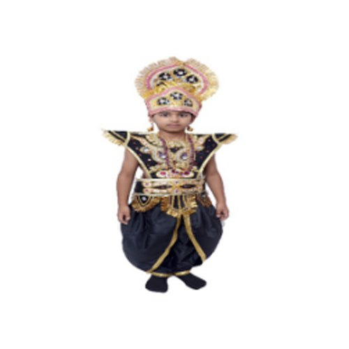 Black And Golden Ravan Dress (With Accessories)