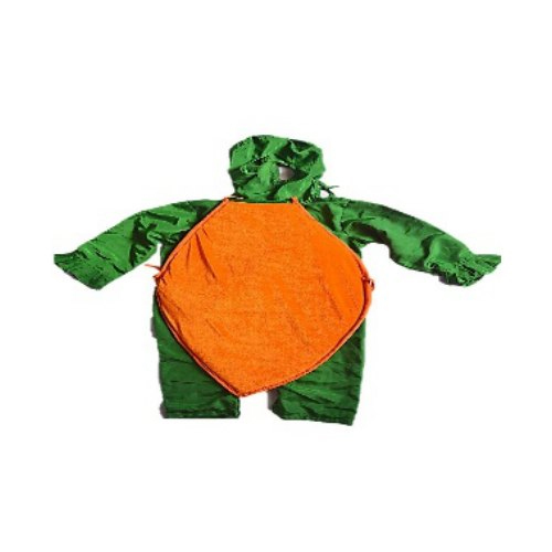 Orange And Green Polyester Carrot Dress