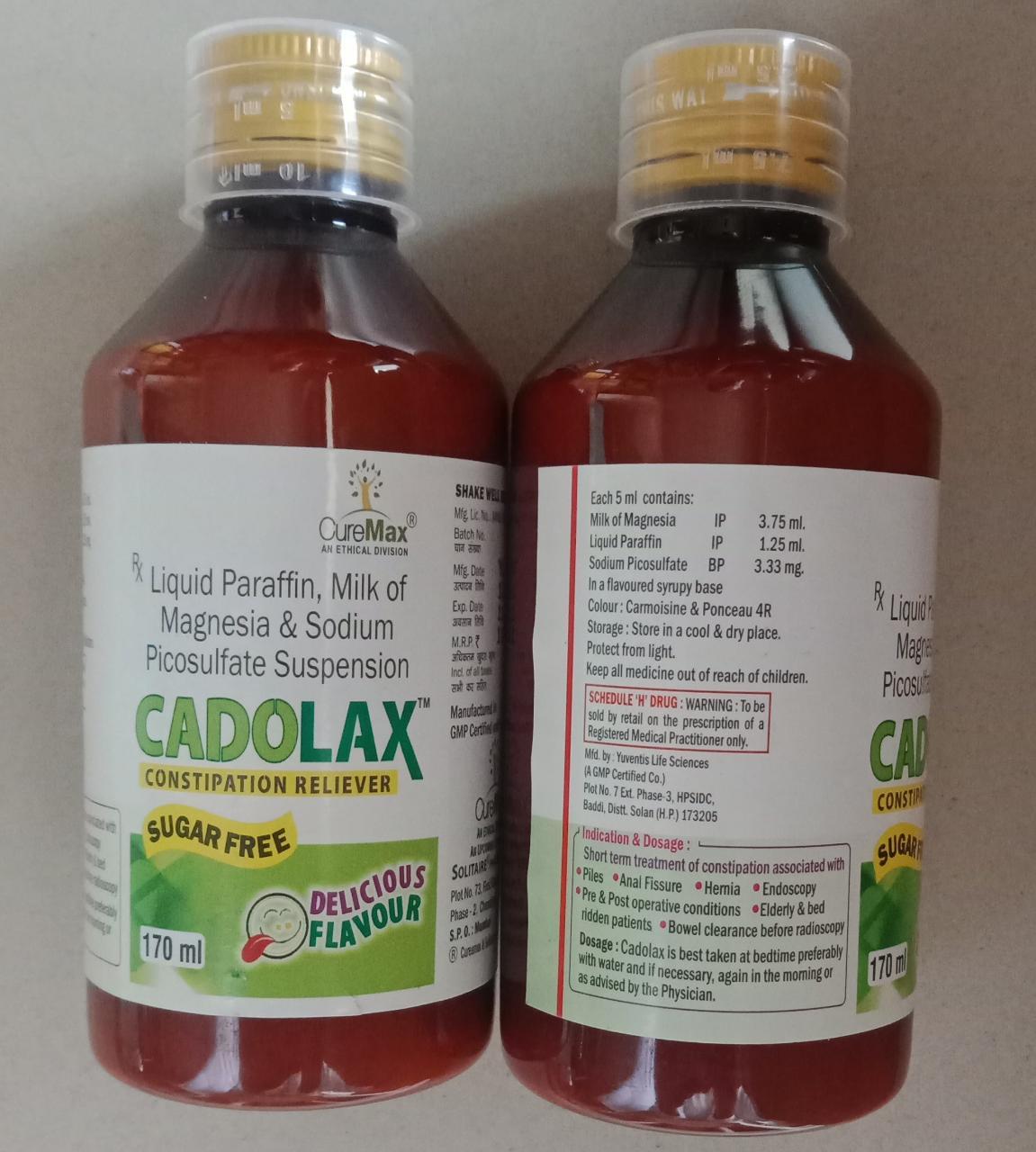Liquid Paraffin 1.25 Ml, Milk Of Magnesia 3.75 Ml & Sodium Picosulfate 3.33 Mg/5ml Generic Drugs