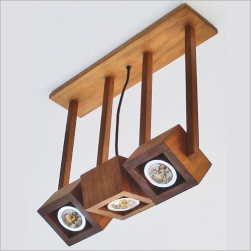 Brown Wooden Track Lamp