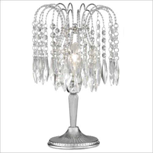 Metal Glass Chandelier Table Lamp