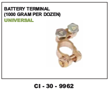 Battery Terminal - 1000 gm per Dozen | 4 Wheeler Compatibility, Warranty Included
