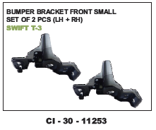 Bumper Bracket Front Swift T-3 - 2 pcs Set, 4 Wheeler Compatibility, Warranty Included