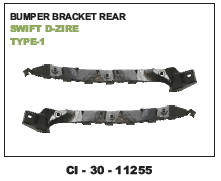 Bumper Bracket Rear Swift, Dzire Type-1 (cinew) - Durable Material | Vehicle Type: 4 Wheeler, Warranty Included