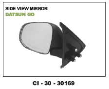 Side View Mirror Datsun - Durable Glass, Universal Fit for 4-Wheelers | Warranty Included, Easy Installation