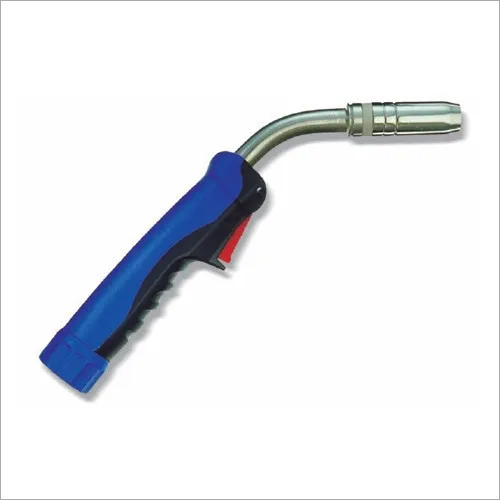 Mig Torch - Alloy & Plastic, 12 Inches Length, Blue Color, 1.5 lbs Weight - Durable Design, Excellent Grip, 15 ft Wire Feed, 24V Connector