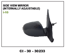 Side View Mirror I10 (Cinew) Vehicle Type: 4 Wheeler