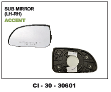 Sub Mirror Accent - 4 Wheeler | Warranty Included, Enhance Your Vehicle's Aesthetics with Durable Design and Sleek Appearance