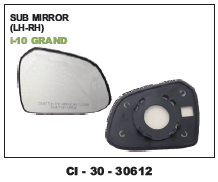 Sub Mirror I20 Grand - 4 Wheeler Vehicle Accessories | Warranty Included, Enhanced Driving Experience, Sleek Design