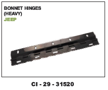 Car Bonnet Hinges Jeep (cinew) - Durable Steel Design | For 4-Wheeler Vehicles, Warranty Included, Precision Fit for Enhanced Functionality