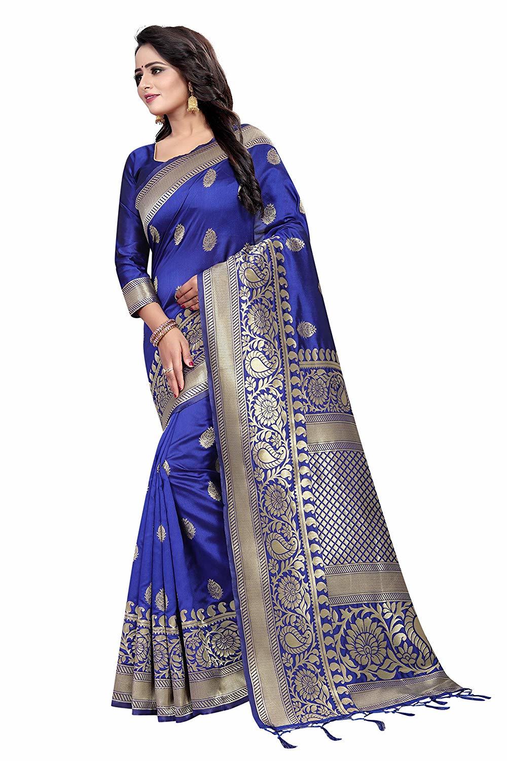 Blue Silk Saree