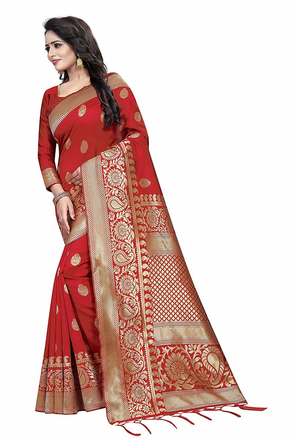 Red Silk Saree