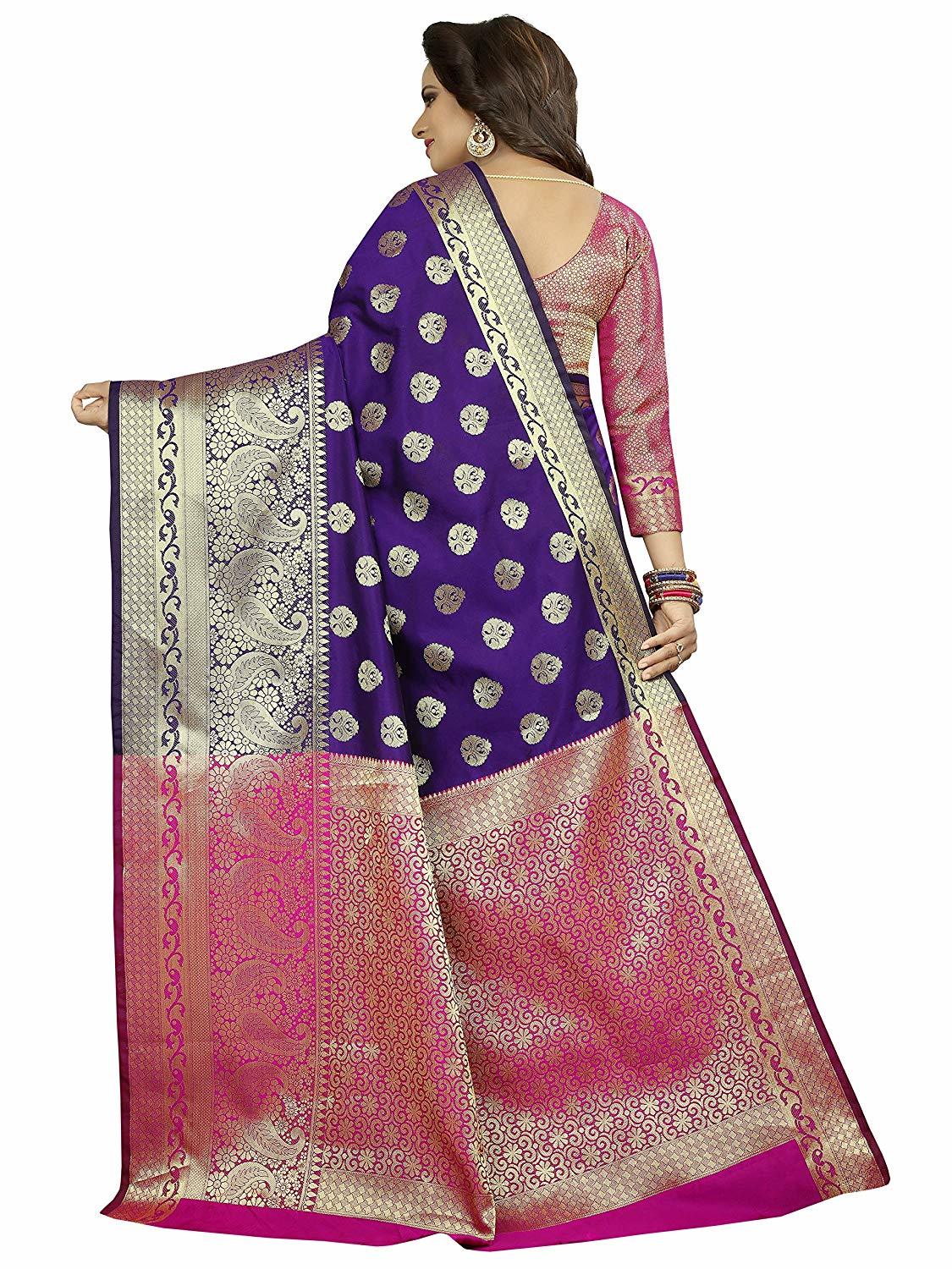 Purple Silk Saree