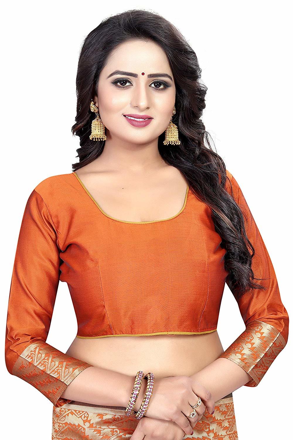Orange Silk Saree