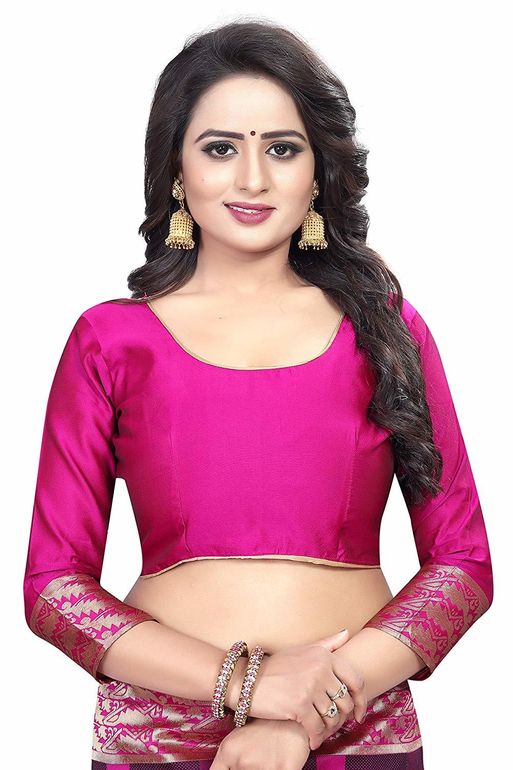Pink Silk Saree