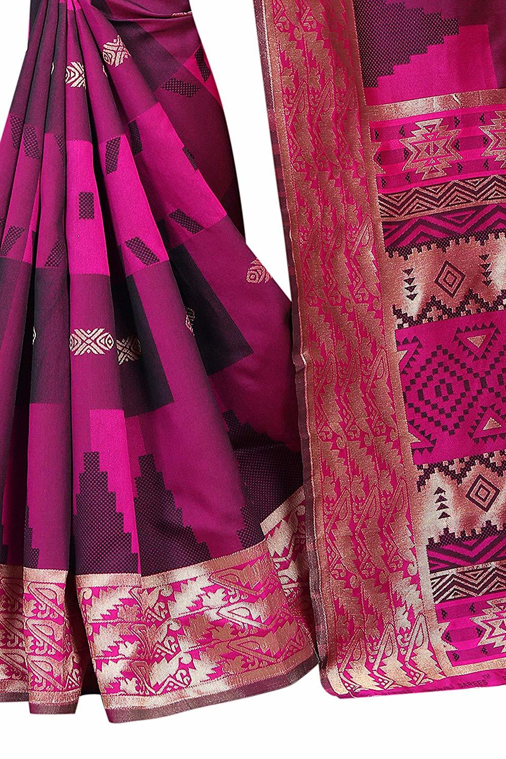 Pink Silk Saree