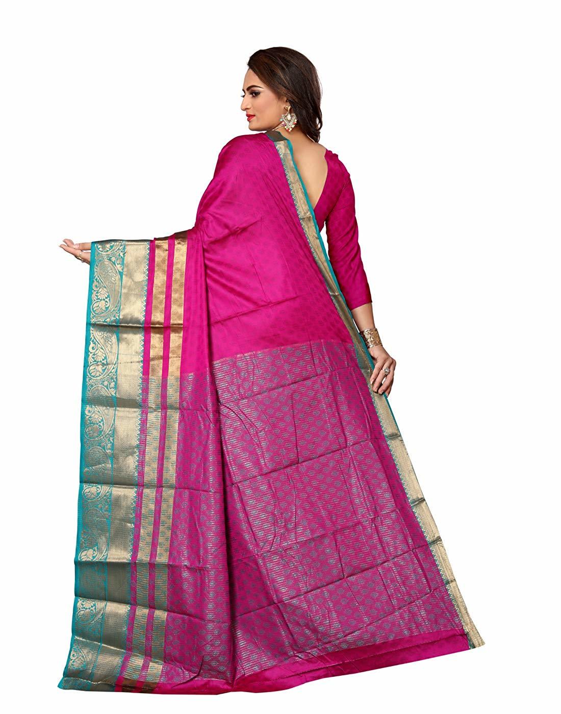 Pink Silk Saree