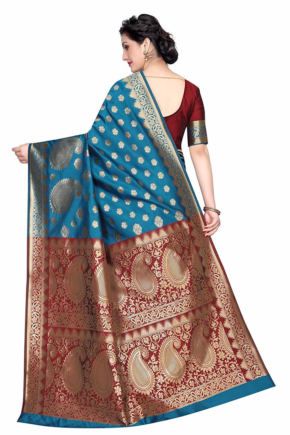 Blue Silk Saree