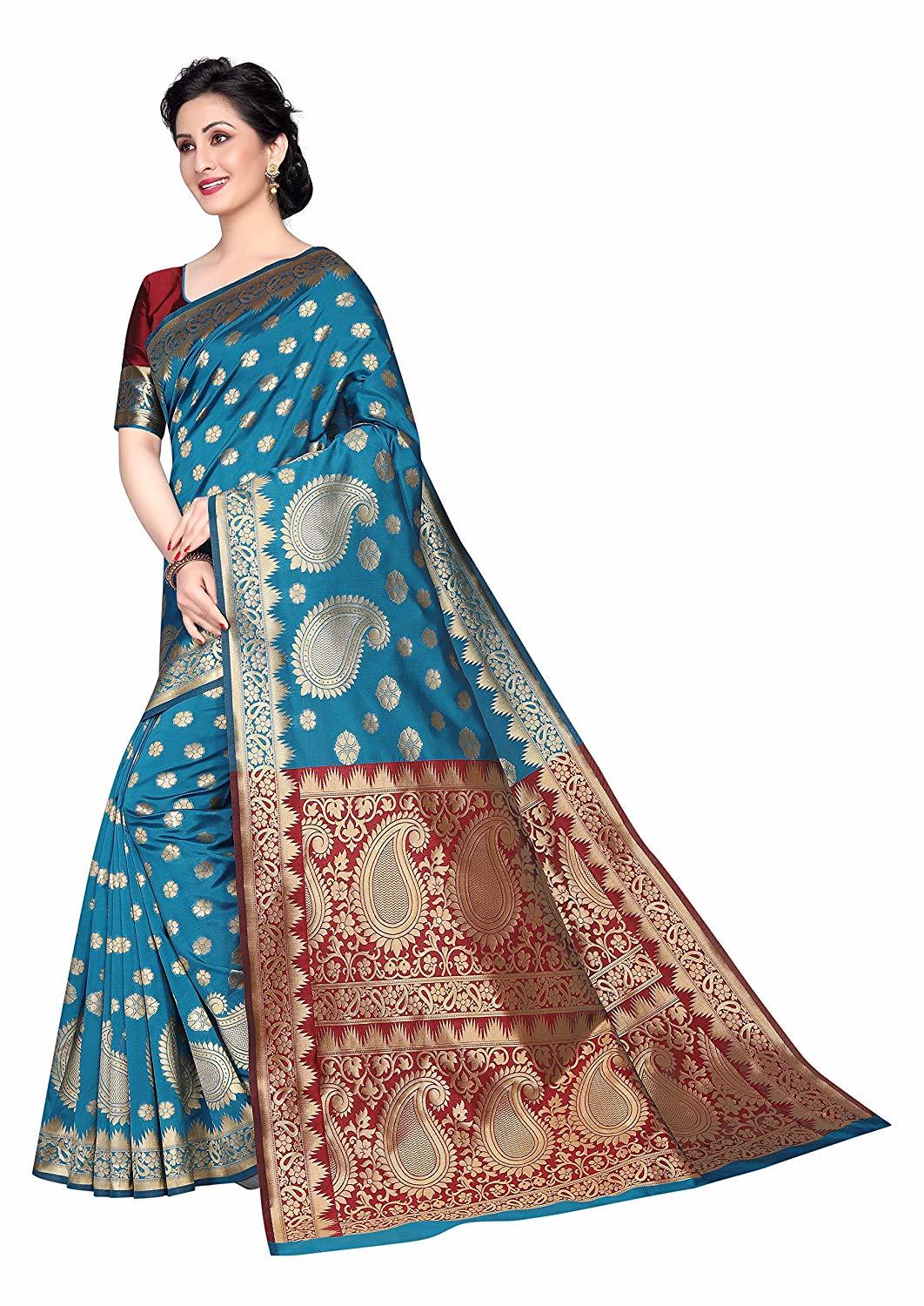 Blue Silk Saree
