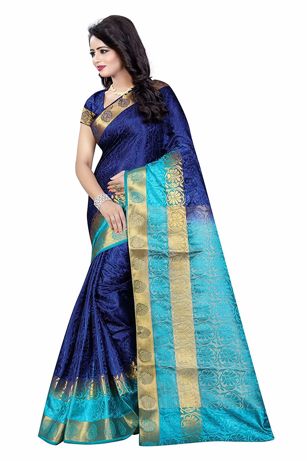 Blue Silk Saree