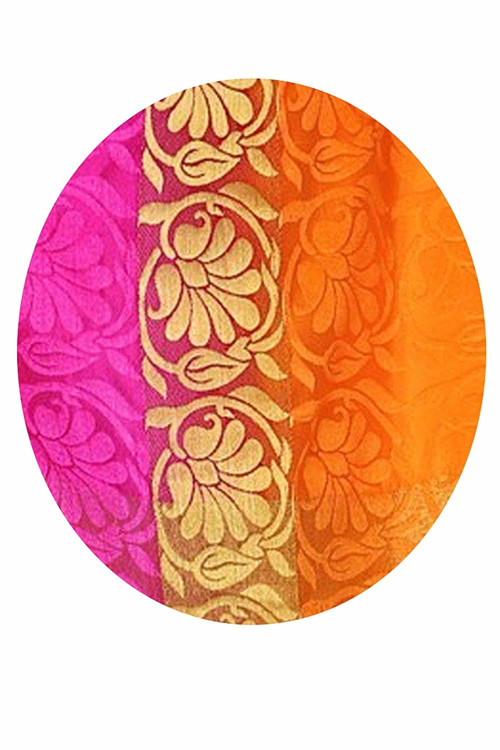 Orange Silk Saree