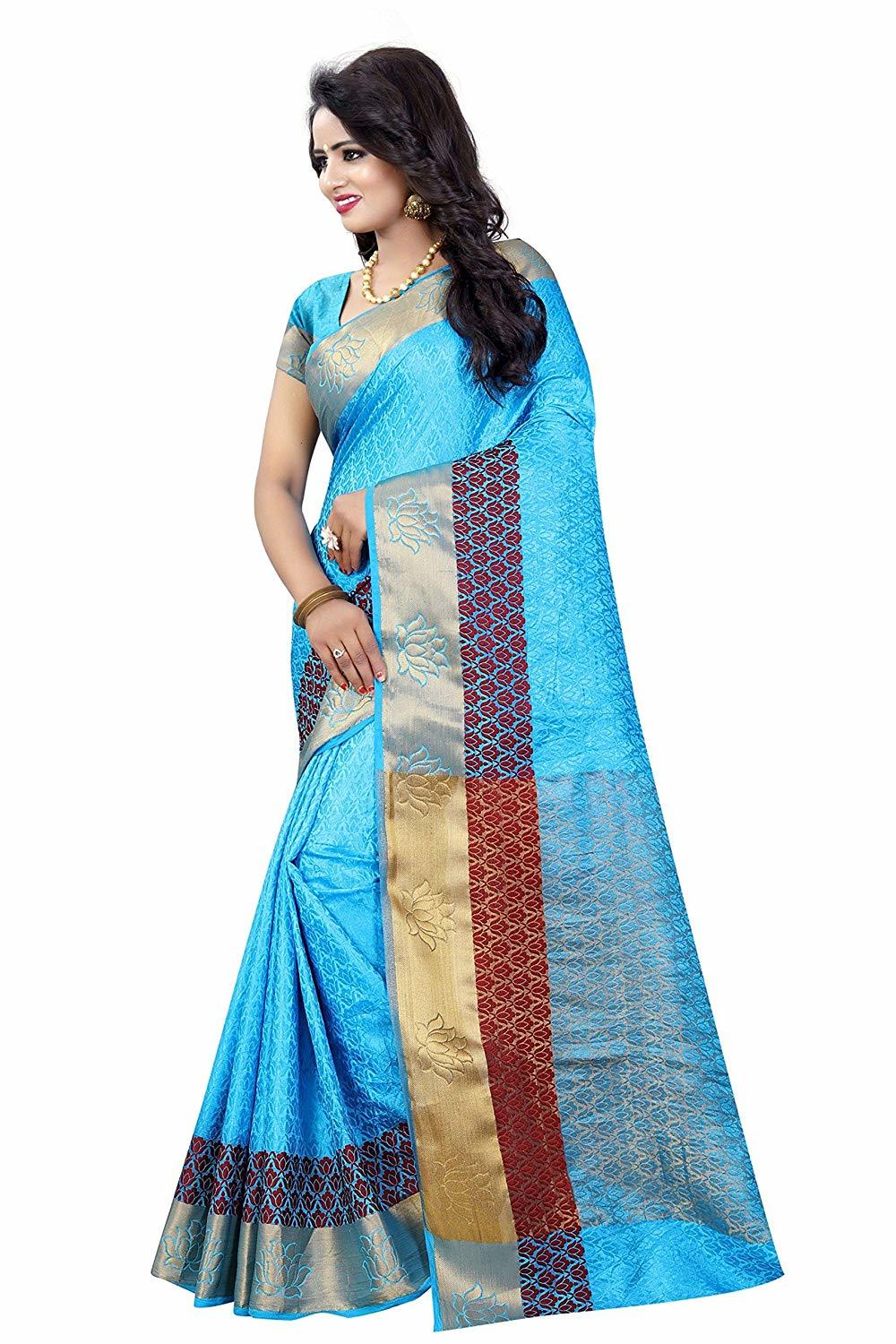 Blue Silk Saree