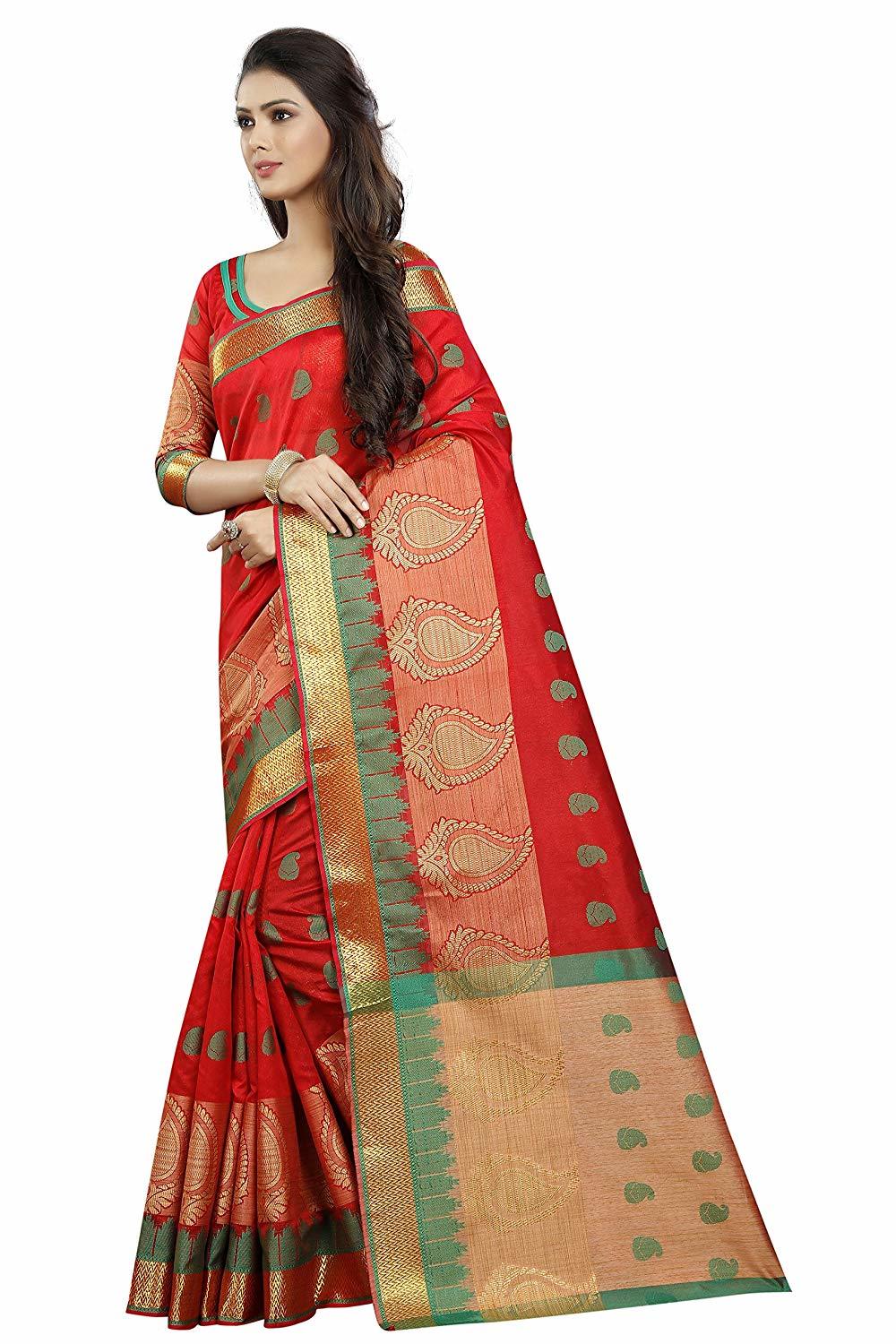 Red Silk Saree