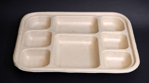 Meal Tray 8cp Bagasse Meat Tray(sealing Option Available)