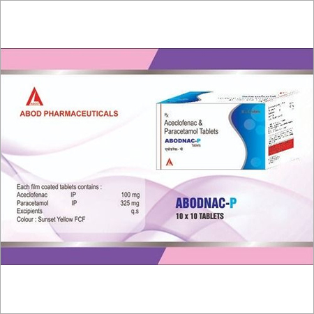 Aceclofenac & Paracetamol - 100mg & 325mg Tablets | Anti-Viral, Suitable for Adults & Aged Persons, Dosage 1-2 Times Daily