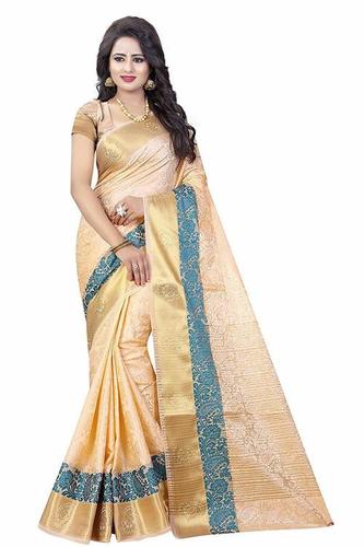 चीकू सिल्क साड़ी