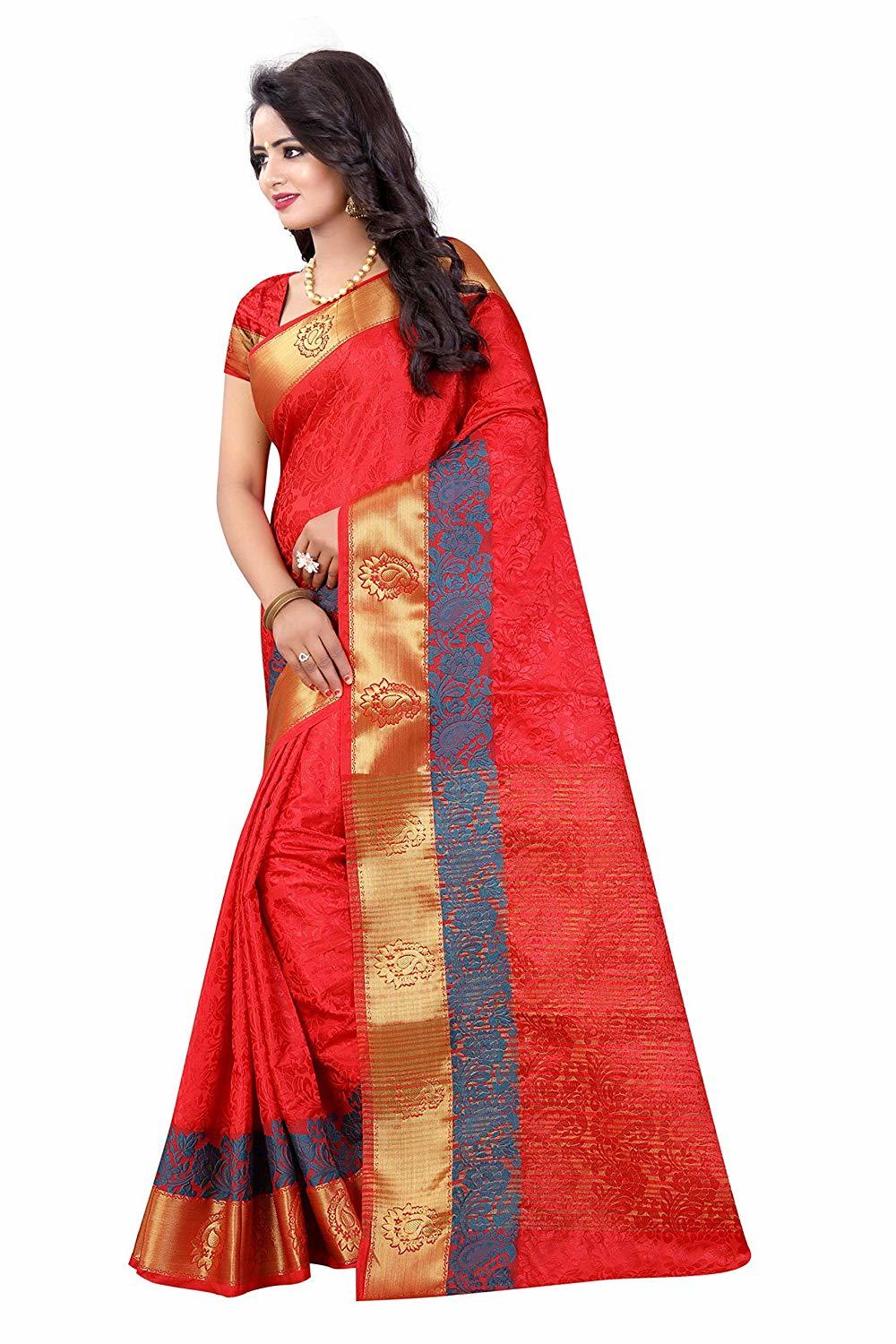 Red Silk Saree