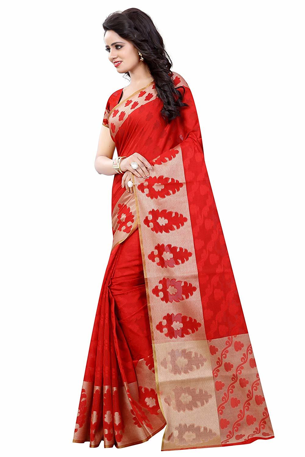Red Silk Saree