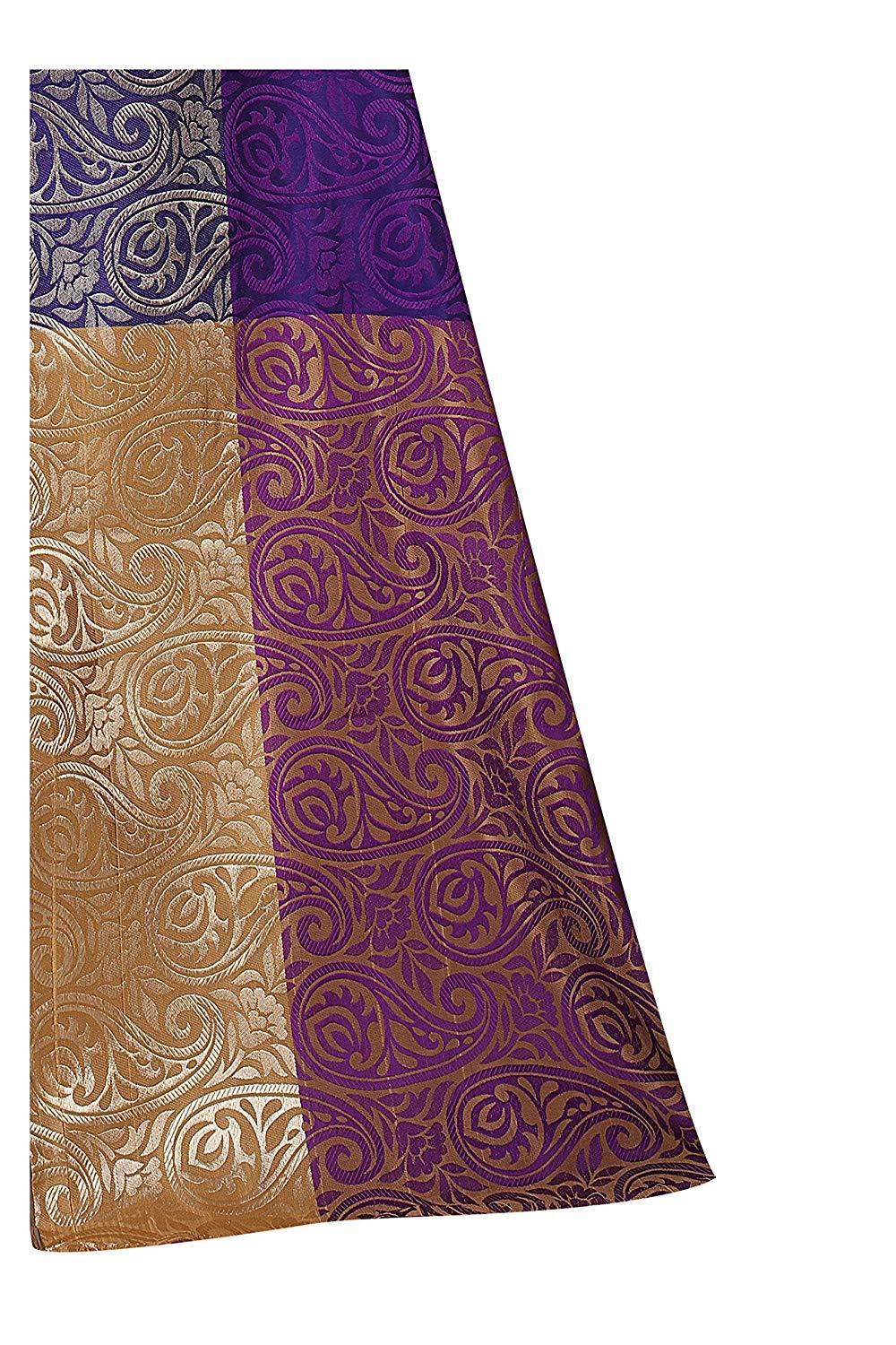 Purple Fancy Work Casual Saree