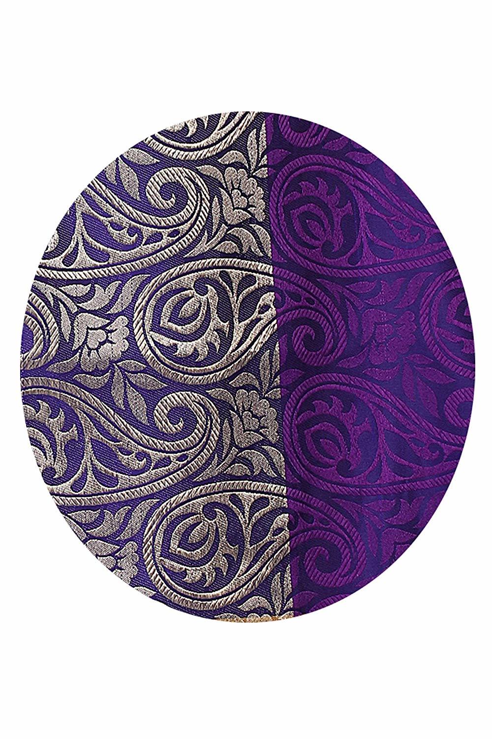 Purple Fancy Work Casual Saree