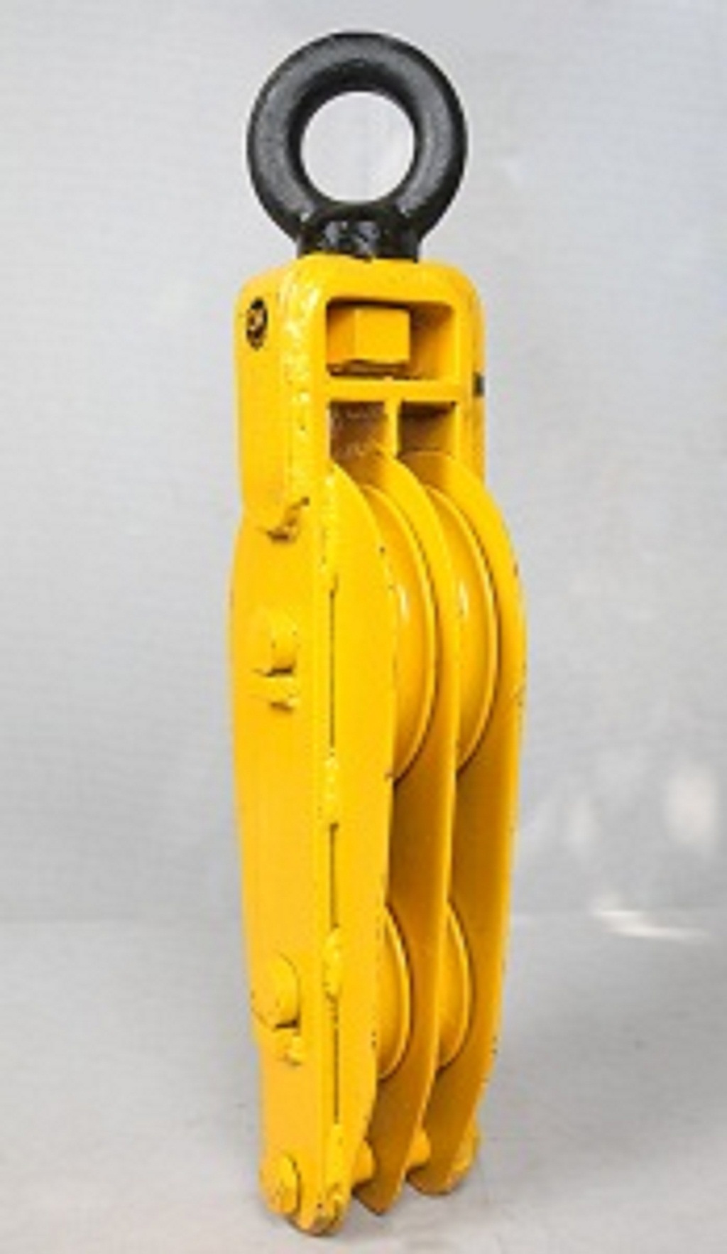 Single Rope Pulley - Alloy Steel, Yellow/orange Color, Ball Bearing Mechanism | S/eye Hook, Designed For Tower Erection And Stringing, 15 Weight