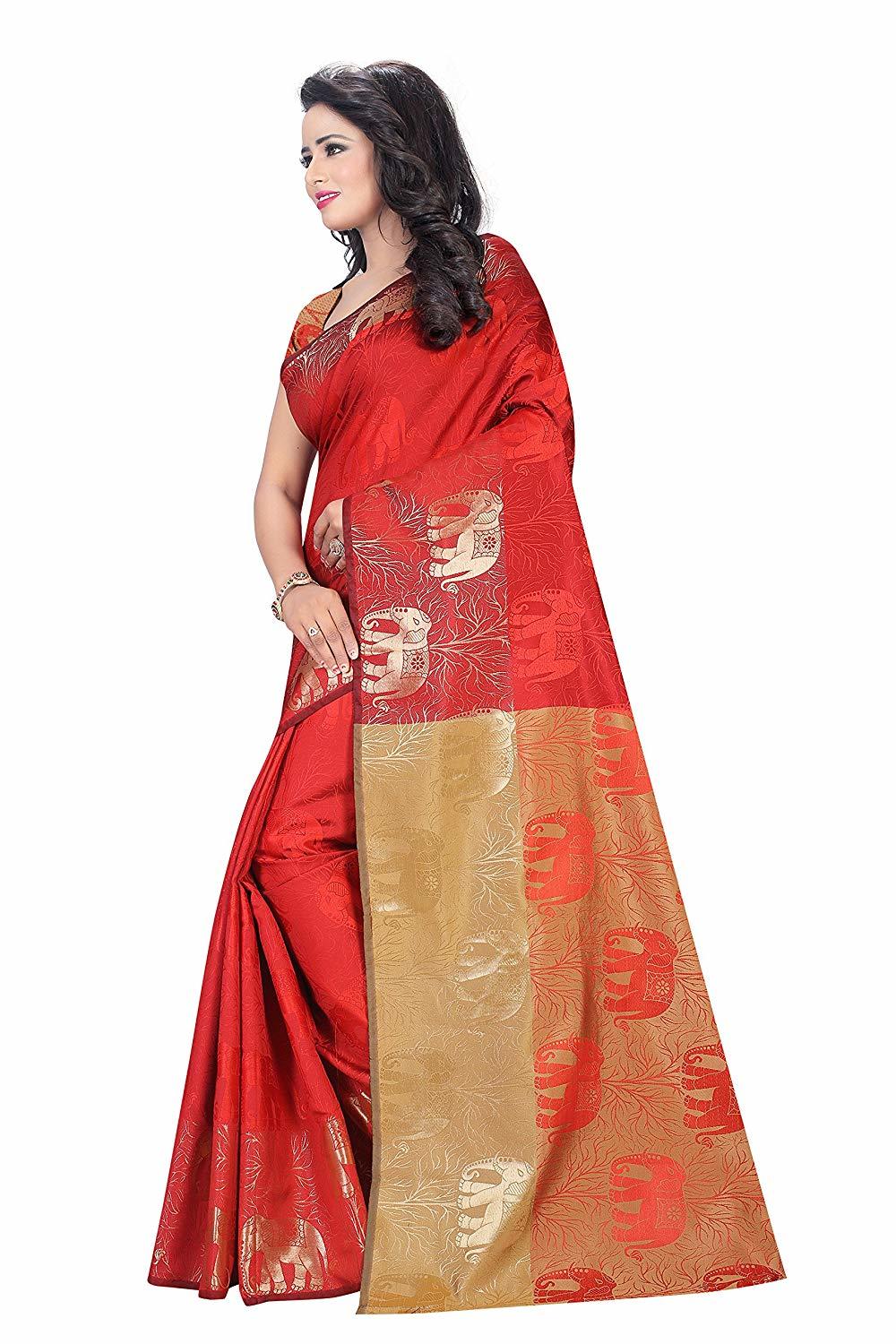 Red Silk Saree