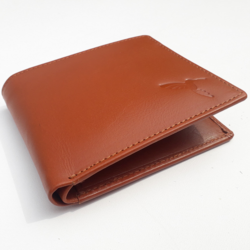 Leather Wallet - Genuine Leather, 11x9x2 cm, Brown | Multiple Card Capacity, Snap Button Closure, Ideal for Cash and ID Storage