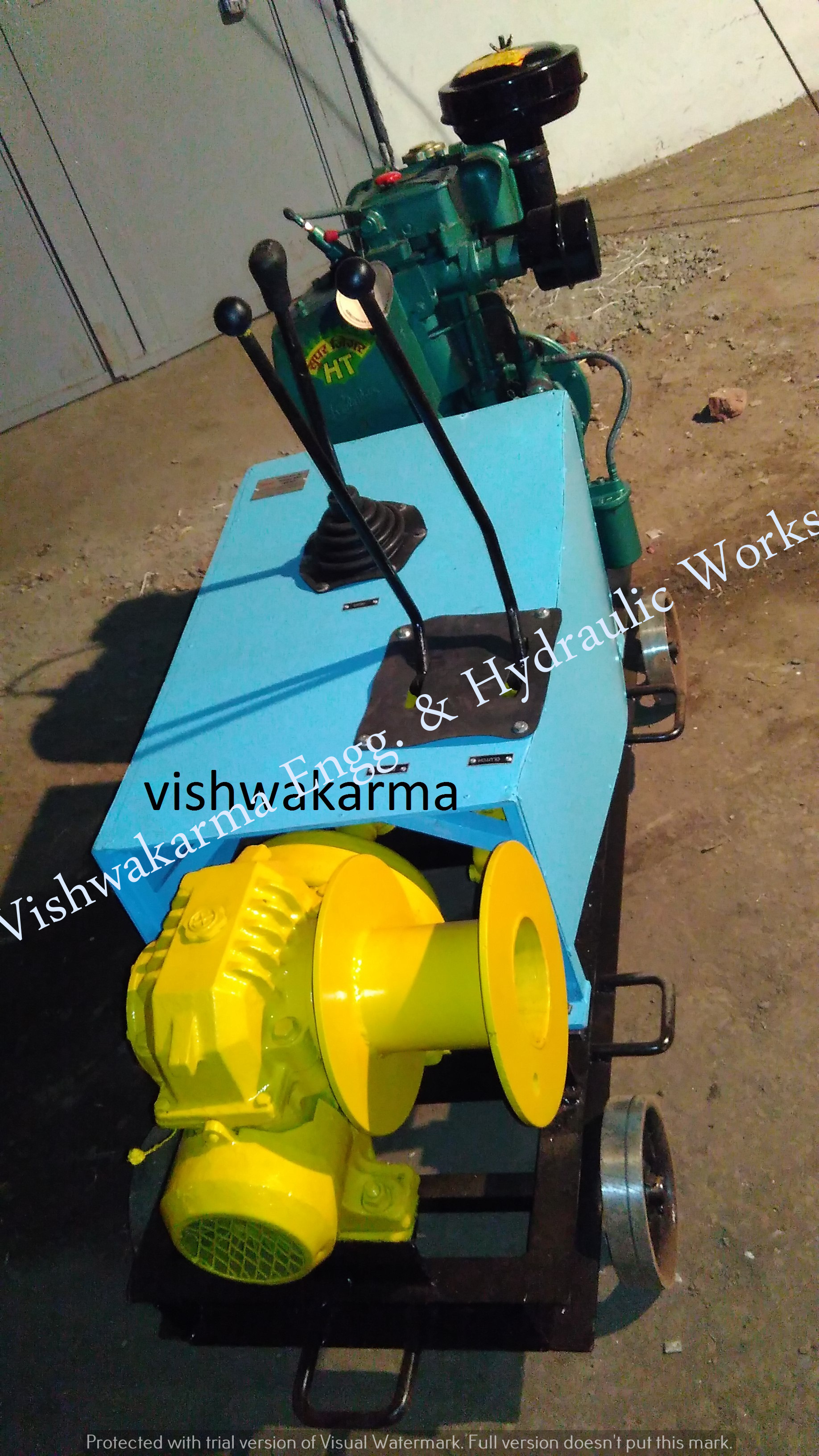 Diesel Power Winch Machine Capacity: Cable Pulling Ton/day