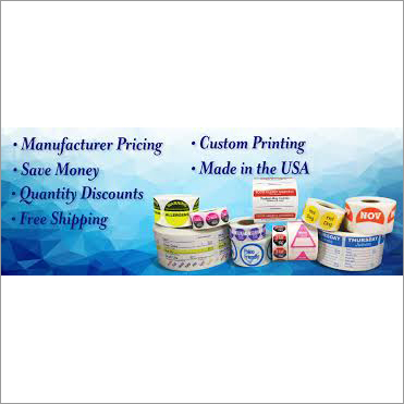 Multicolor Custom Product Label