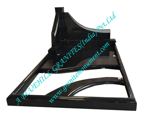 Black Granite Monument Set