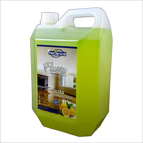 5 Ltr Flurry Floor Cleaner - Eco-friendly Extra Shine Lemon Fragrance 5 Ltr Size 24 Months Shelf Life | Ideal For Tough Floor Stains