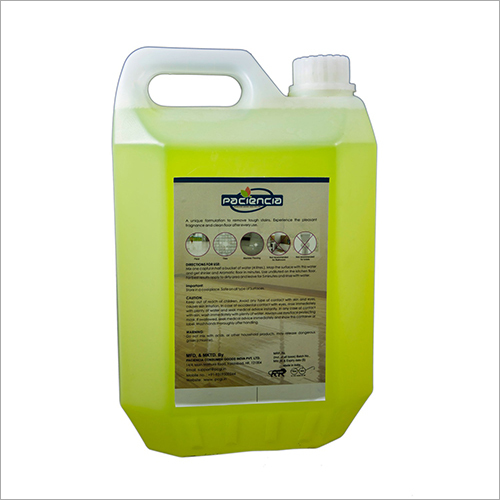 5 Ltr Flurry Floor Cleaner - Eco-friendly Extra Shine Lemon Fragrance 5 Ltr Size 24 Months Shelf Life | Ideal For Tough Floor Stains