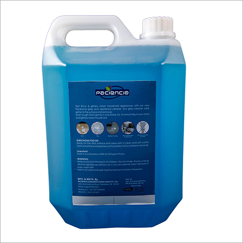 5 Ltr Glasso Clean Glass Cleaner - Glass 5 Ltr Classic Fragrance 24 Months Shelf Life | Extra Shine Stubborn Stain Removal Glitter Finish
