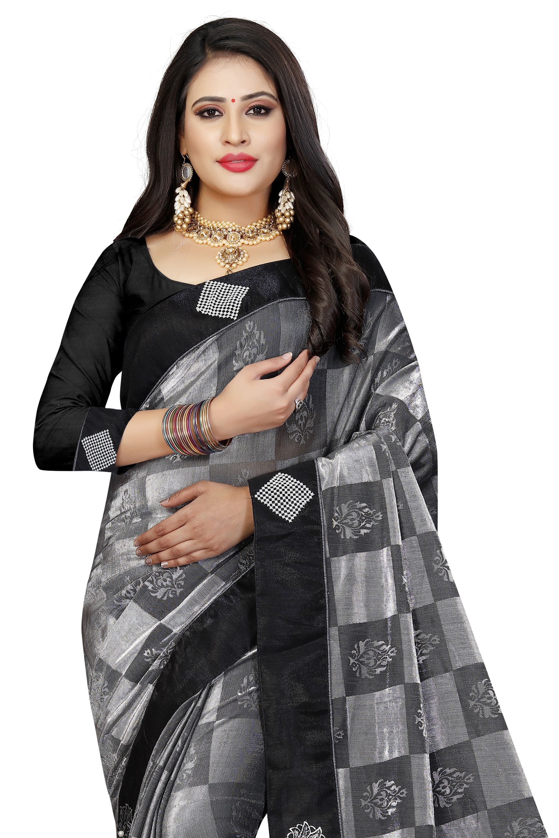 Black Silk Saree