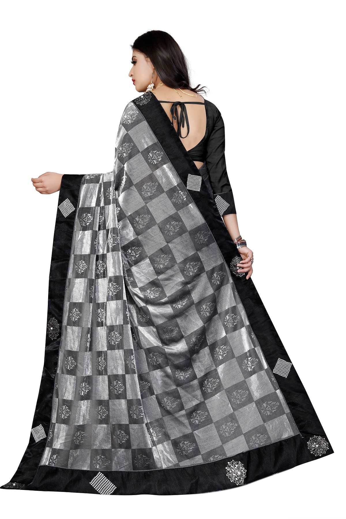 Black Silk Saree